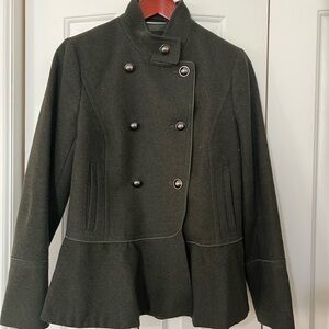 Banana Republic Women’s Peplum Pea Coat